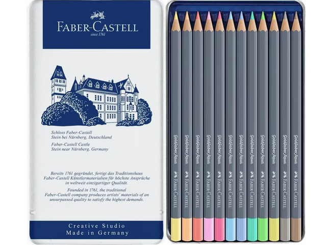 Faber-Castell - Aquarelpotlood Goldfaber - 12st. Pastel