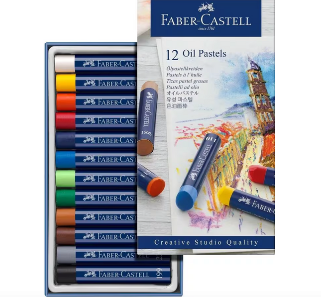 Faber-Castell - Oliepastels 12 stuks