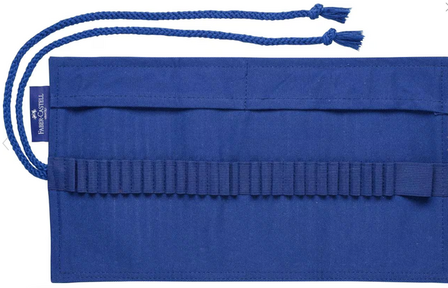 Faber-Castell - Roletui katoen blauw cap. 28st.