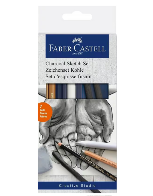 Faber-Castell - Houtskoolset 7 delig