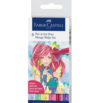 Faber-Castell - Pitt Artist Pens - Manga Shôjo Set