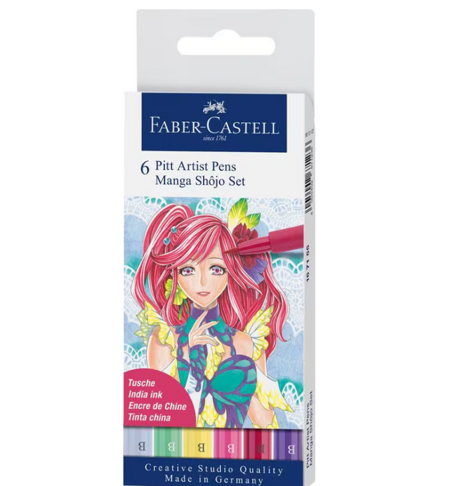 Faber-Castell - Pitt Artist Pens - Manga Shôjo Set