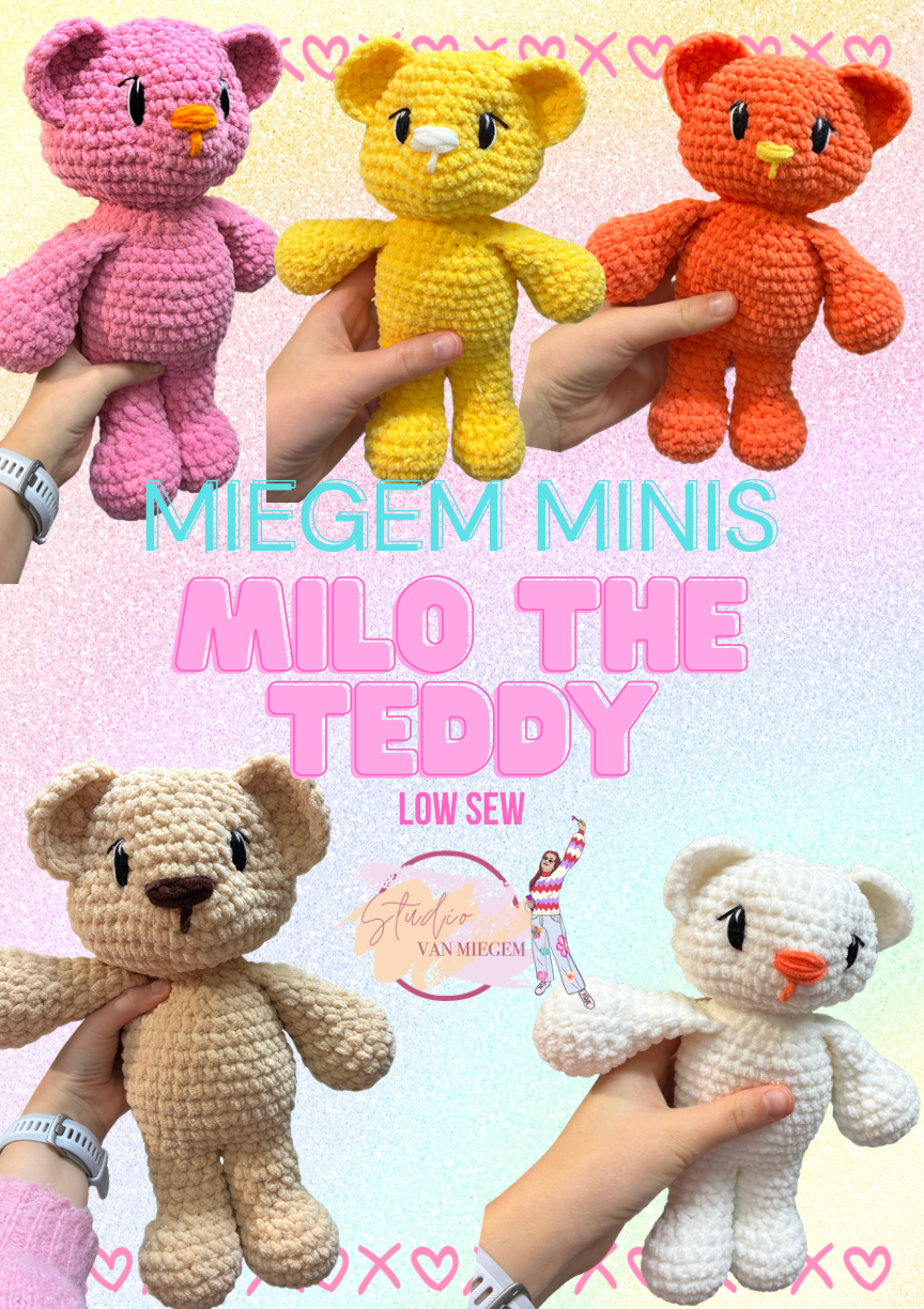 Milo The Teddy - Crochetpattern (EN)