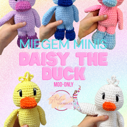 Daisy The Duck - Haakpatroon/Crochetpattern (NL & EN)
