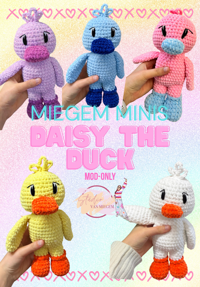 Daisy The Duck - Haakpatroon/Crochetpattern (NL & EN)