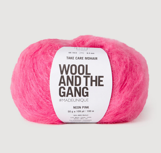 Wool and The Gang - Take Care Mohair - Neon Pink