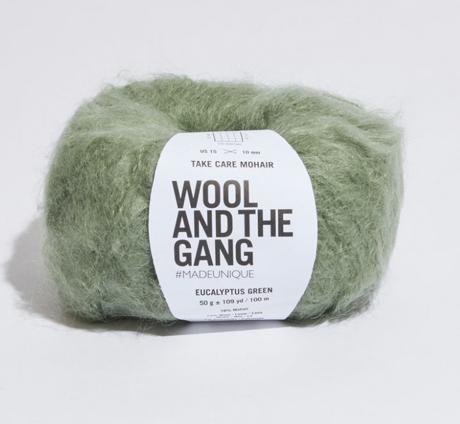 Wool and The Gang - Take Care Mohair - Eucalyptus Green