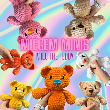 Milo The Teddy - Crochetpattern (EN)