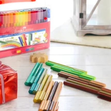 Faber-Castell  - viltstiften Connector koffer - 60 stuks