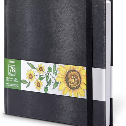 Ohuhu Bloc de papier marqueur alcoolisé 21 x 21 cm – 200 grammes – 78 feuilles