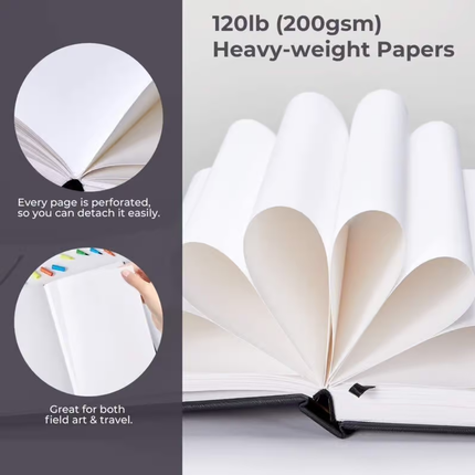 Ohuhu Bloc de papier marqueur alcoolisé 21 x 21 cm – 200 grammes – 78 feuilles