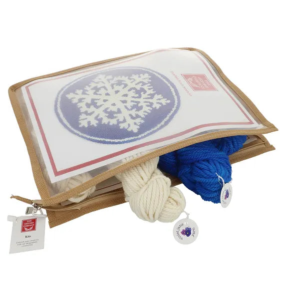 The Oxford Company - Punch needling kit sneeuwvlok 61x61cm